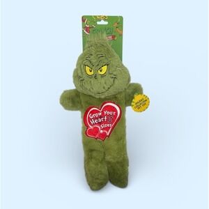 Dr. Seuss 'The Grinch' Dog Toy NWT GROW YOUR HEART 3 SIZES